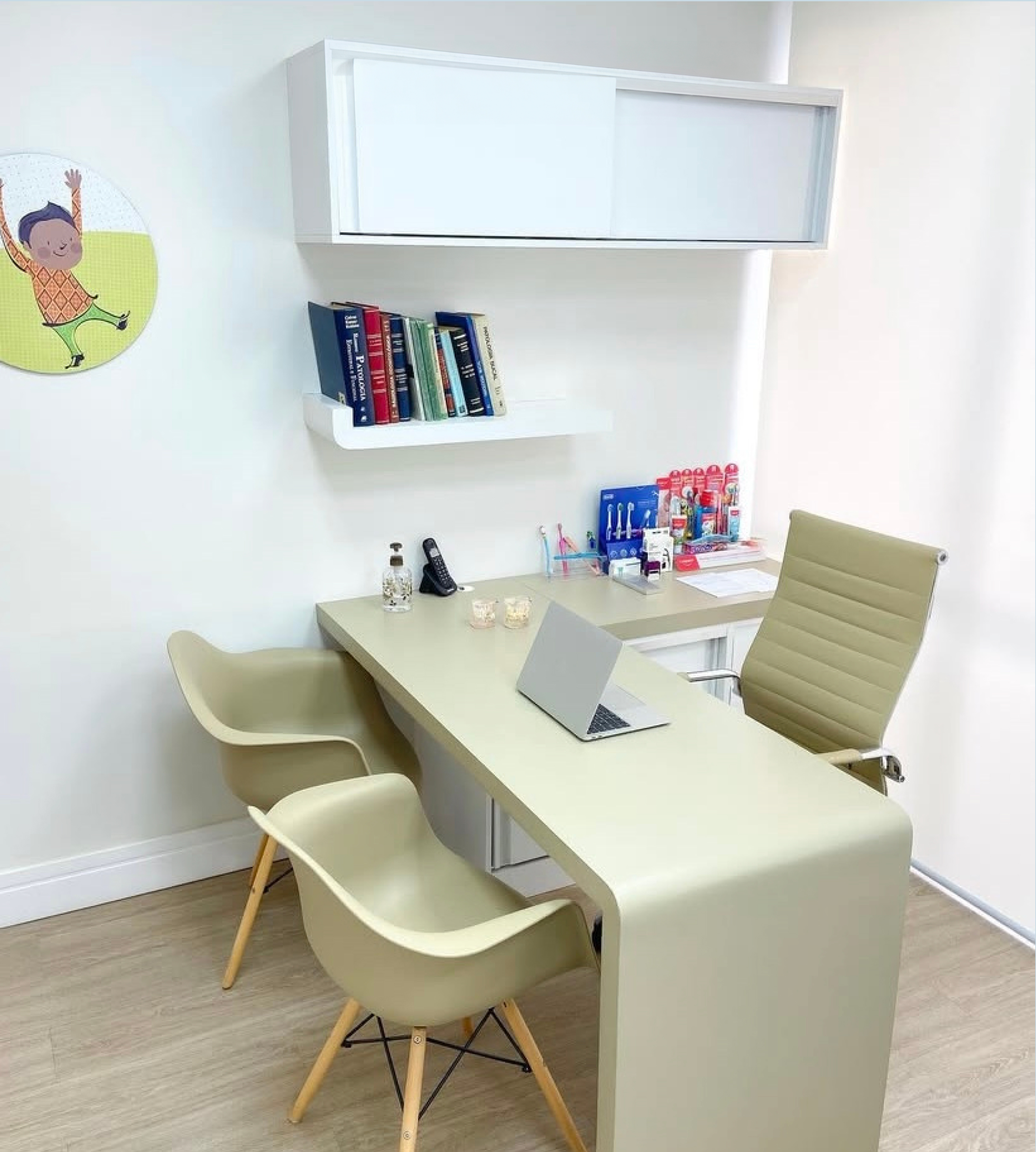 Detalhe do consultório da Díade Odontologia